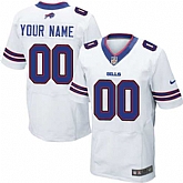 Men Nike Buffalo Bills Customized White Team Color Stitched NFL Elite Jersey,baseball caps,new era cap wholesale,wholesale hats